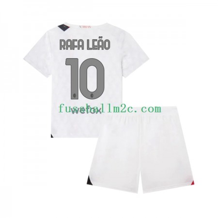 Fußballtrikots AC Mailand Rafael Leao 10 Kinder Auswärts Trikotsatz 2023-2024 Fußballtrikots AC Mailand Rafael Leao 10 Kinder Auswärts Trikotsatz 2023-2024